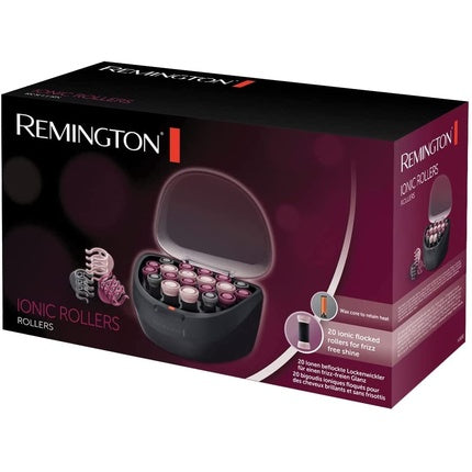 Set bigudiuri Remington H5600, tehnologie ionică, roz/negru