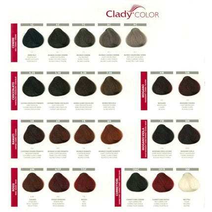 Clady Professional Hair Dye Cream Colorant, Cremă colorantă păr, alb, 100ml