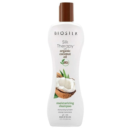 Șampon hidratant BioSilk Silk Therapy cu ulei de cocos, 355ml