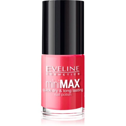 Eveline Cosmetics Mini Max Nail Polish Color, Culoare Roz Vibrantă, 5ml