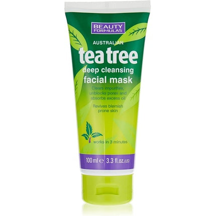 Masca faciala, Beauty Formulas, Australian Tea Tree, 120g