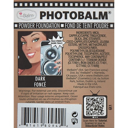 Fond de ten pudră theBalm Photobalm Dark