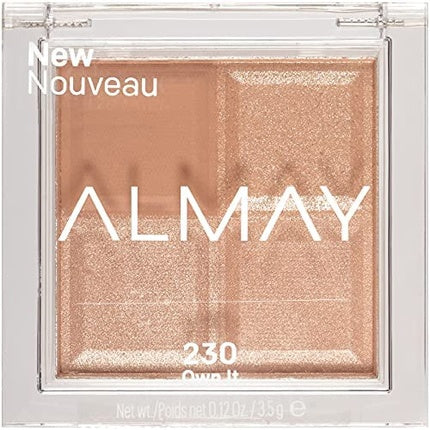 Paleta Ușoară de Umbre pentru Pleoape Almay, #230 Own It, Culoare Neutră, 3.5 g