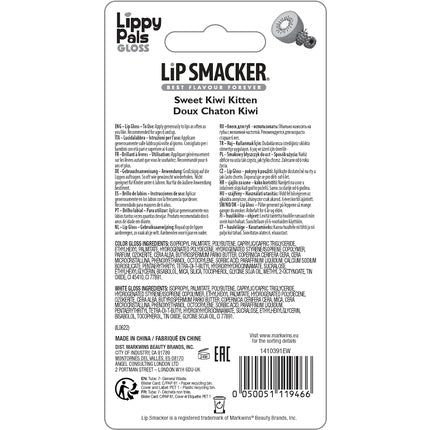 Luciu de buze, Lip Smacker, Lippy Pal, kiwi, motif pisicuță