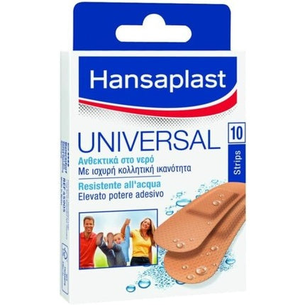 Bandaje adezive universale Hansaplast, 10 bucăți, culoare piele