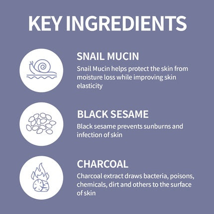 Masca facială, The Skin House, Black Snail, negru, 100ml