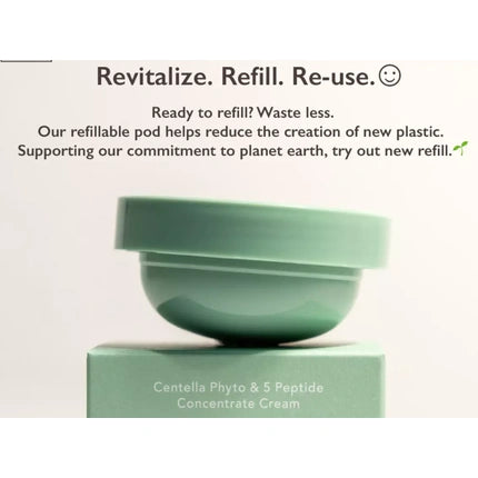 Cremă Facială Refill Haruharu Wonder Centella Phyto & 5 Peptide Concentrate 118 g Verde