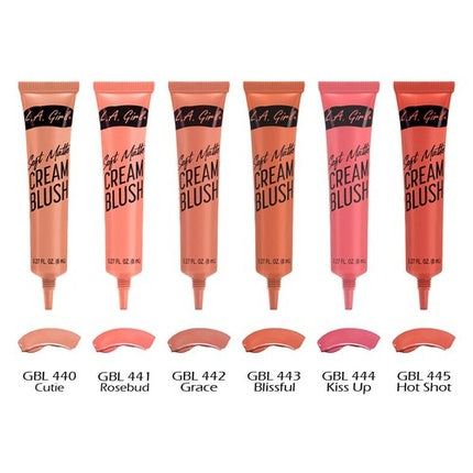 Blush L.A. Girl, Cream Blush, Joy's Cosmetics, 27g, culoare roz