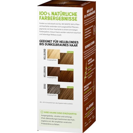 Henna pentru Păr, Sante Naturkosmetik, 08 Maro Nucă, Pudră de Henna, 130g