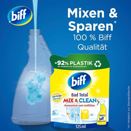 Detergent baie Biff, Mix & Clean, lamaie, 125ml