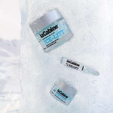 Ampoane faciale laCabine Ice-Lift, Cryo Collection, efect lifting și anti-oboseală, 10 buc x 2 ml