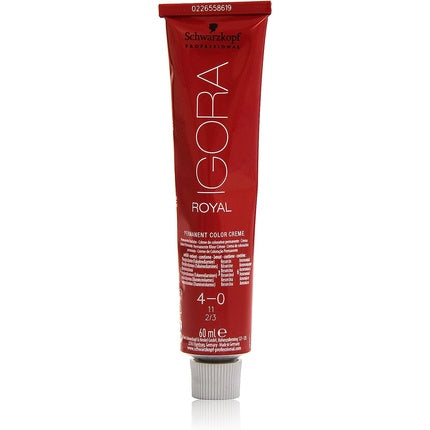 Vopsea permanenta par Schwarzkopf Igora Royal, 4-0, Saten Mediu, 60g