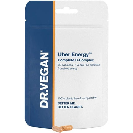 Supliment Vitaminic B-Complex, Dr. Vegan, Uber Energy, 30 capsule