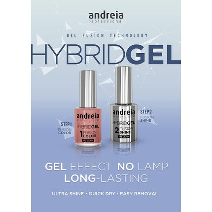 Smalt gel Andreia Professional, Hybrid Gel Fusion Color H36 Chocolate, 10.5ml