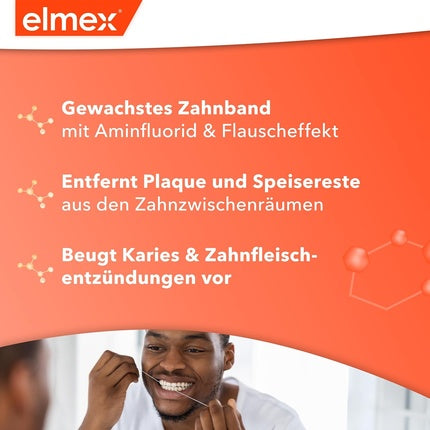 Sârmă dentară Elmex cu ceară, 18 g, Portocaliu