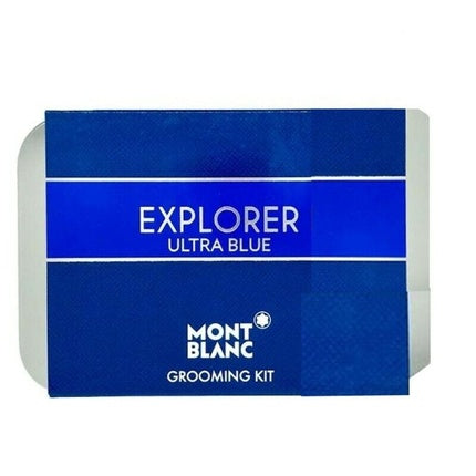 Set cadou parfum Mont Blanc Explorer Ultra Blue, 7.5ml, cremă față 30ml