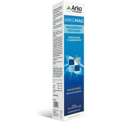 Arkopharma ARKOMAG Magneziu și Potasiu, Tablete Efervescente, 108g