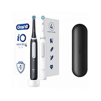 Periuță electrică Oral-B iO Series 4, negru mat, pachet duo 2 buc