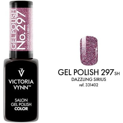 Gel Polish Victoria Vynn No.297 Dazzling Sirius 8ml Roșu cu sclipici