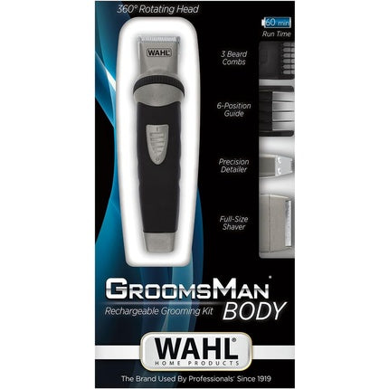 Aparat tuns, Wahl, GroomsMan, negru-argintiu