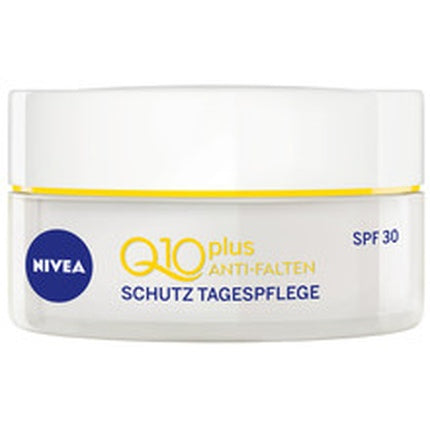 Crema de zi Nivea Q10 Plus SPF 30, Anti-îmbătrânire, Alb