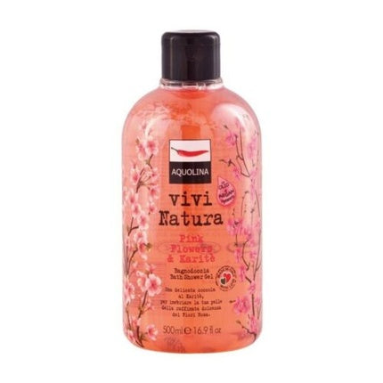 Gel de Duș Aquolina Vivi Natura Pink Flowers & Karité, 500ml