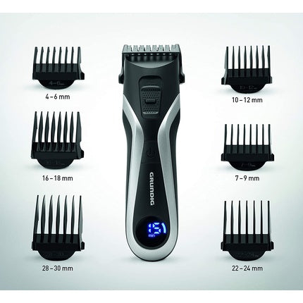 Trimmer păr și barbă, Grundig, MC 8840, negru/argintiu