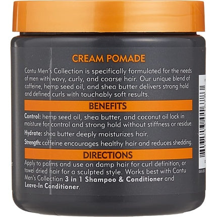 Cremă de styling pentru păr Cantu Men's Cream Pomade 8oz