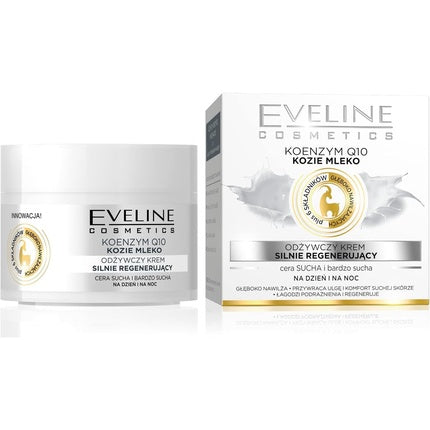 Cremă regenerantă și nutritivă Eveline Cosmetics Nature Line, lapte de capră, 50ml