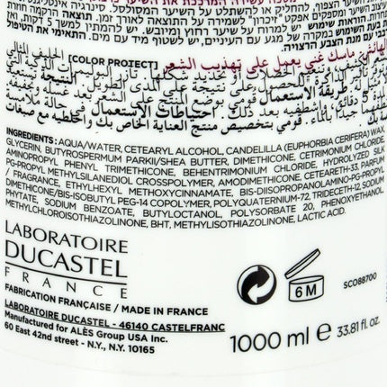 Mască de păr cu condiționer Subtil Color Lab Care Frizz Cream Maskconditioner 1000 ml