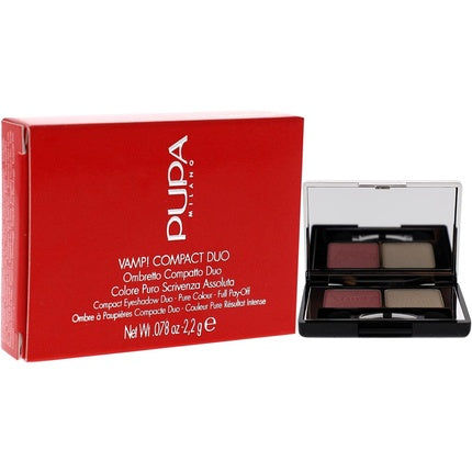 Fard de pleoape, Pupa Milano, Vamp! Compact Duo, 001 Rose Perlage