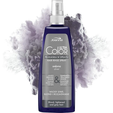 Spray colorant păr, Joanna, Ultra Color Silver, 150ml, Argintiu