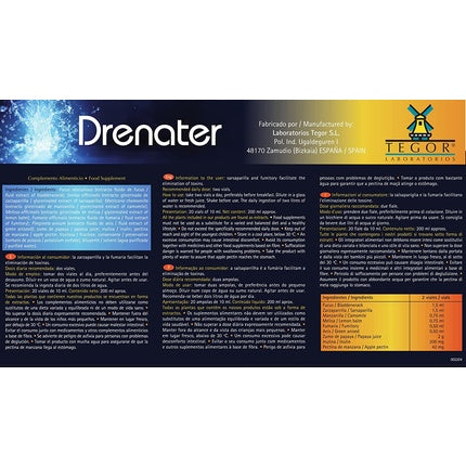 Drenater Tegor, 20 fiole, eliminare toxine