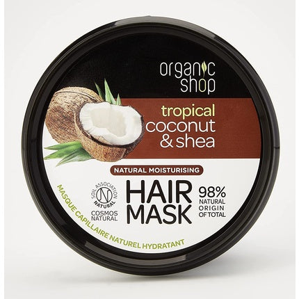 Masca de par, Organic Shop, Coconut & Shea, alb
