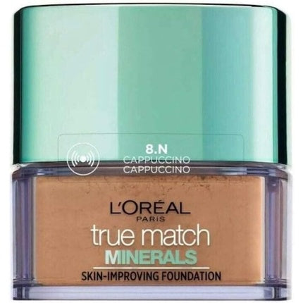 Fond de ten în pudră L'Oréal Paris True Match Minerals 8.N Cappuccino 30 ml
