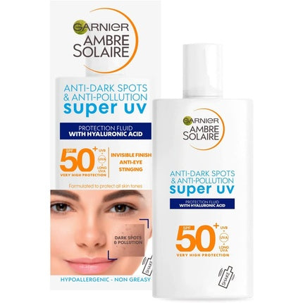 Fluide protectie solara, Garnier Ambre Solaire SPF50+, 40ml