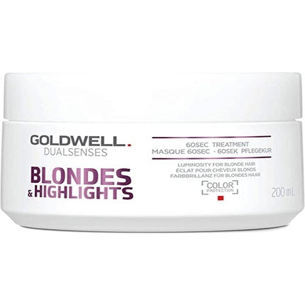Mască de păr Goldwell Dualsenses Blondes & Highlights 60 Second Treatment, 200ml