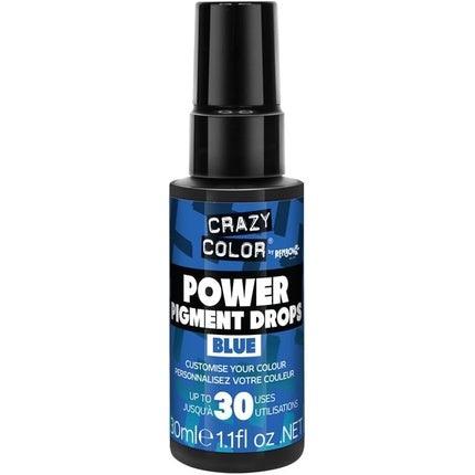 Culoare pentru păr Crazy Color Power Pigment Drops Blue 30ml
