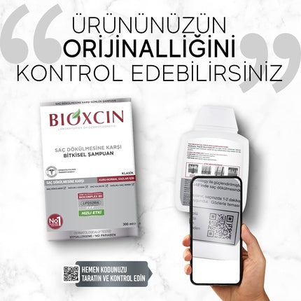 Șampon Bioxcin Anti-Alopecie Natural, Pentru Păr Normal și Uscat, 340 ml