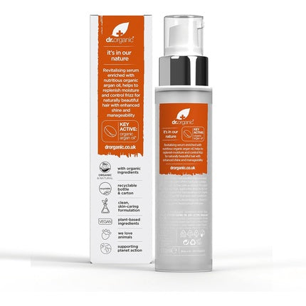 Ser tratament păr, Dr Organic, ulei de argan marocan, 100ml