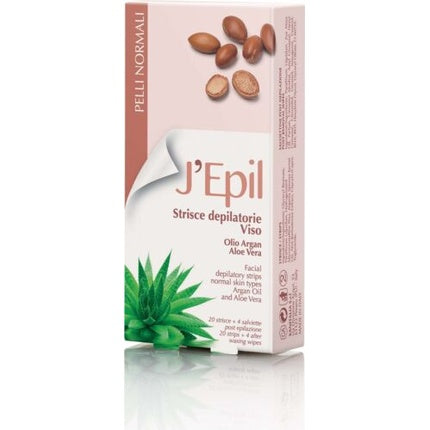 Benzile depilatorii faciale J'Epil, Xanitalia, 20 buc, pentru piele normală