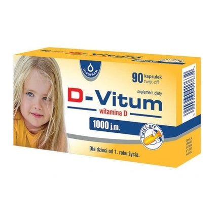 Supliment dietetic, D-Vitum, 1000 i.u., 90 capsule