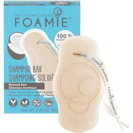 Șampon solid, Foamie, Coconut, fără plastic 80g