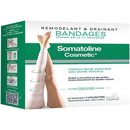 Kit bandaje remodelare si drenare, Somatoline Cosmetic, 2 bucati
