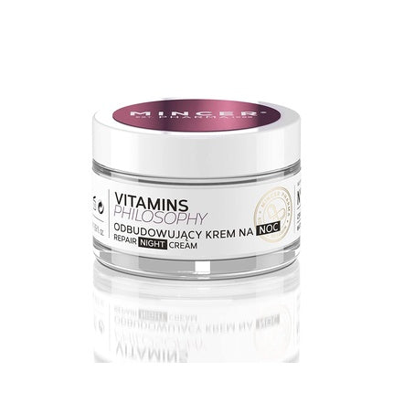 Cremă de noapte, Mincer Pharma, Vitamins Philosophy, cu ulei de struguri, 50ml