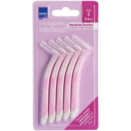 Perii dentare interdentale Intermed Ergonomic InterBrush, roz, 5 buc
