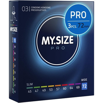 Prezervative My.Size PRO, Size 8, 72mm, XXL