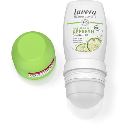 Deodorant Roll-On Lavera Natural & Refresh 48h cu Lămâie Verde, 50ml