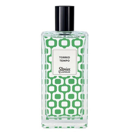Perfumum Ted Lapidus Stories Torrid Tempo, 100ml, Sticlă Verde cu Model Geometric