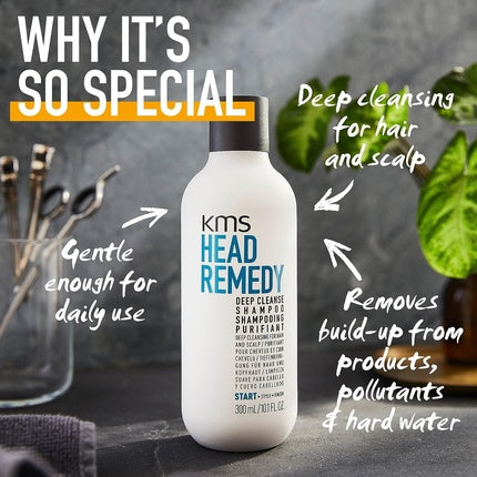 Șampon antimătreață, KMS, Head Remedy, 300ml, alb